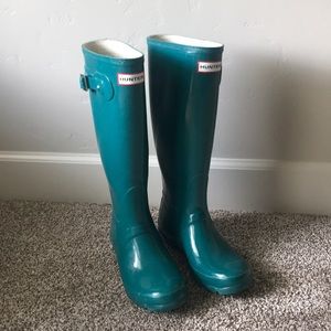Green Hunter Rain Boots